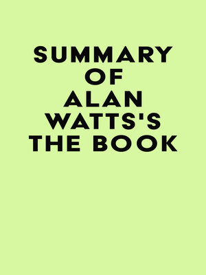cover image of Summary of Alan Watts's the Book